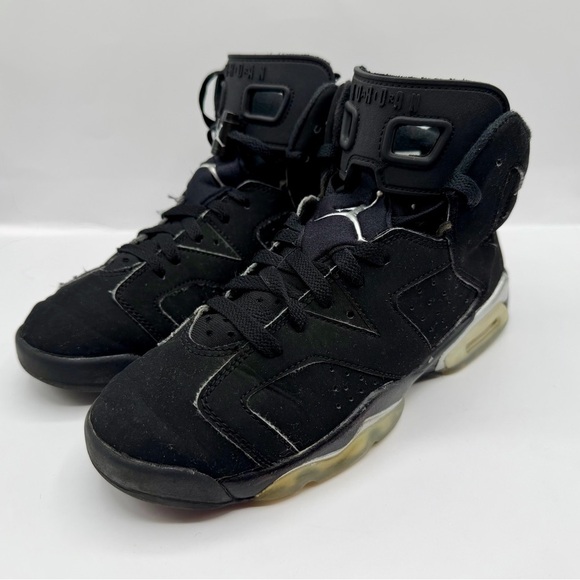 Nike Air Jordan 4.5 Retro GS Metallic Black Silver DX2835-001 Size 4.5Y Kids - Picture 3 of 11